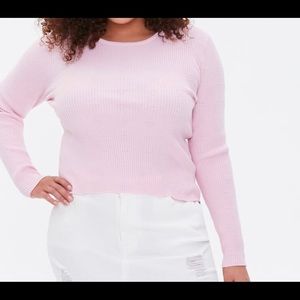 Forever 21 Plus pink sweater